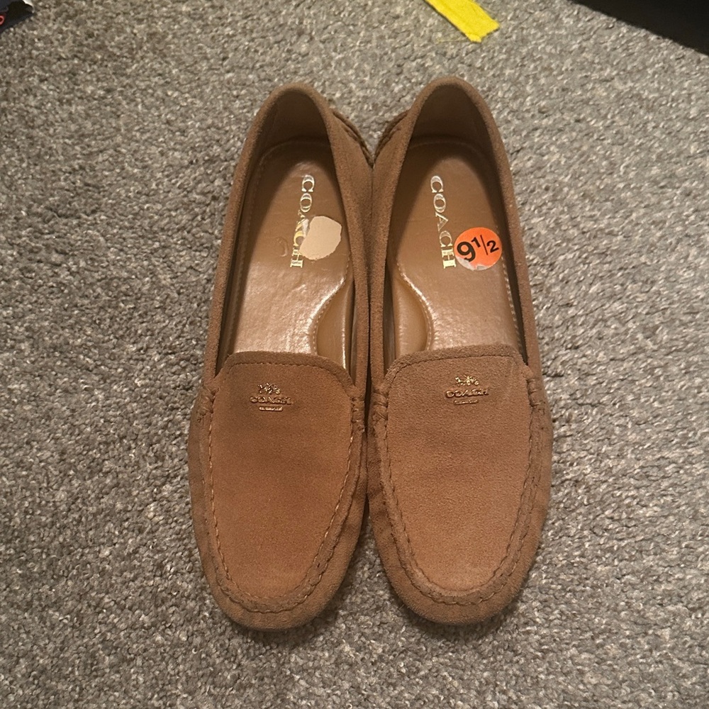 Coach Tan Suede Loafers